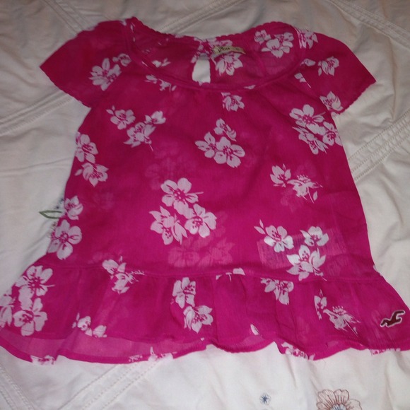 ❌TRADED❌Hollister floral see through top