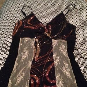 Black Sheer Tank Top