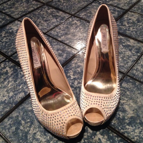Jennifer Lopez Peep-Toe Platform High Heels