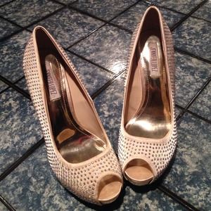 Jennifer Lopez Peep-Toe Platform High Heels