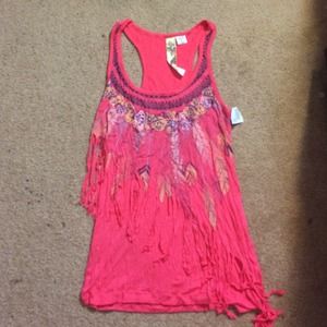 Fringe design tank top