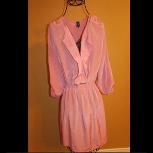 Pink silky dress