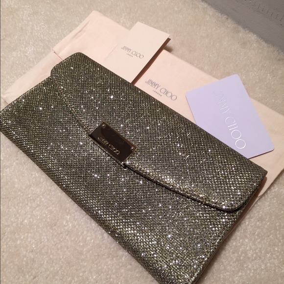 Jimmy Choo glitter clutch - Picture 1 of 1
