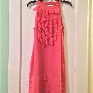 Salmon colored dress