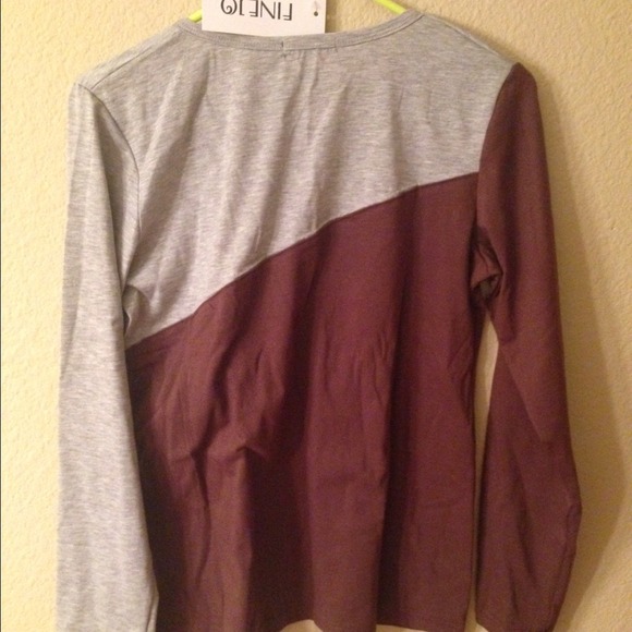 Cute brown & gray shirt - Picture 3 of 3