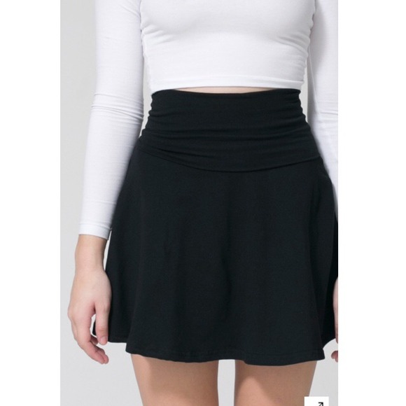 American Apparel High Waist Cotton Spandex Skirt S
