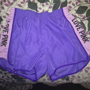 Victoria's Secret athletic shorts.