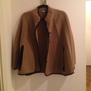 J.Crew Camel and Black Cape