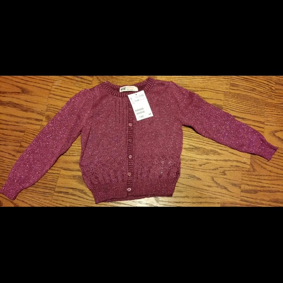 Infant girls purple cardigan