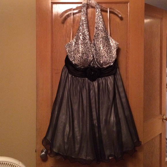 Halter Top Sequin Dress