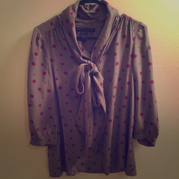 Marc by Marc Jacobs polka dot  silk shirt