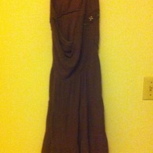 Brown Neck Tied Sundress