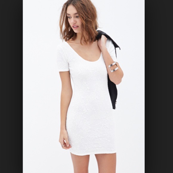 White Bodycon Dress, American Apparel