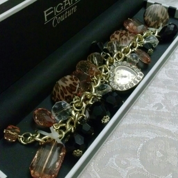 **Sold***Figaro Couture Charm Bracelet