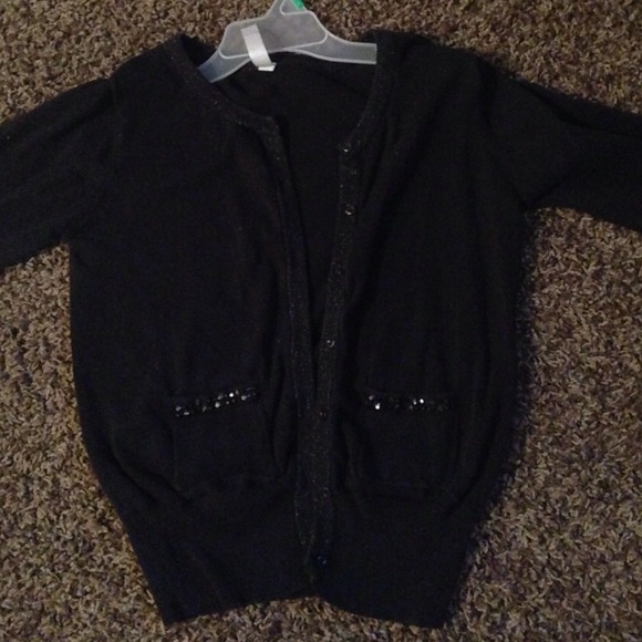 Girls black cardigan
