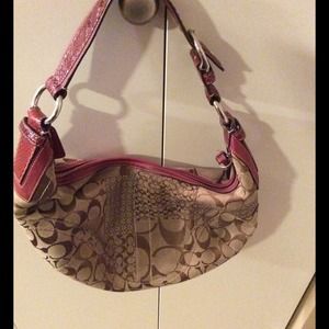 Coach "C" Patterned Hobo Style