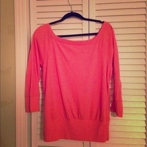 coral sweater
