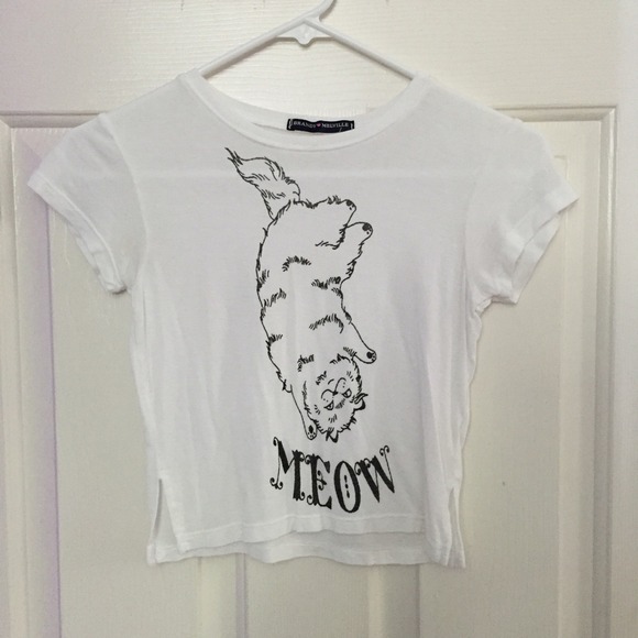 Brandy Melville Meow Carolina Tee