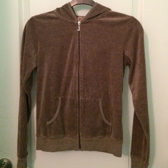 Juicy couture velour zip up sweater