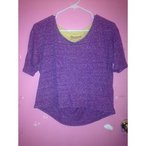 Purple Shirt With Yellow Racerback