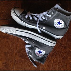 High top grey converse