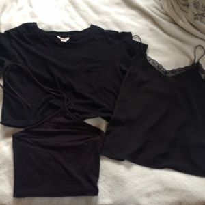Three black shirt bundle!!!