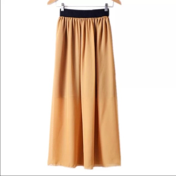 Women Double Layer Chiffon skirt