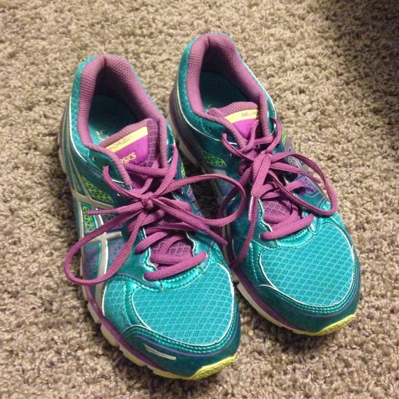 Asics Gel-Horizon Blue and Purple Tennis Shoes 👟