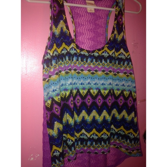 Aztec Print Tank Top Racerback - Picture 2 of 4