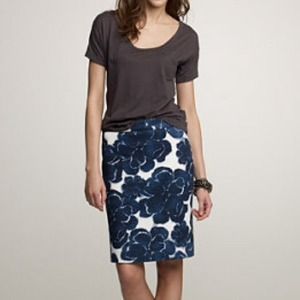 Jcrew CANTERBURY BELLS PENCIL SKIRT