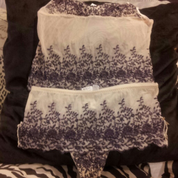 Embroidery Cami and Panty set NWT