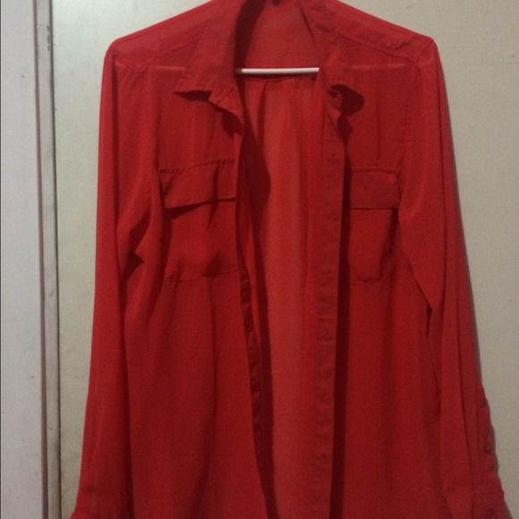 Orange blouse