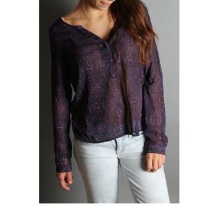 ✨SALE✨ american eagle Purple pattern blouse💕🌻