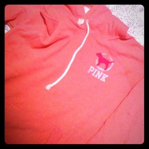 Coral Victoria Secret Pink Hoodie
