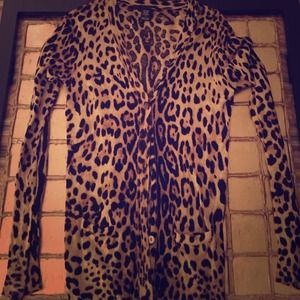 Ellison Long Leopard Cardigan