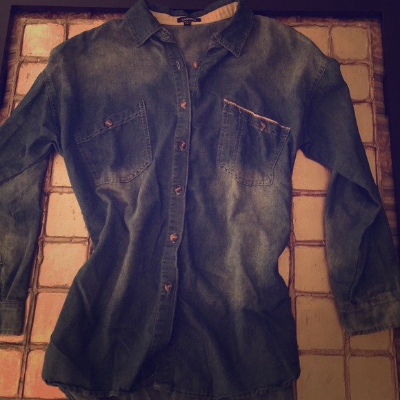 CASTING Denim Button Up Shirt
