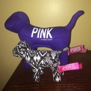 PINK Collectable Plush Dogs
