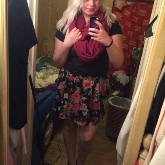 Floral skater skirt