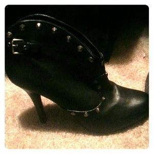 Black ankle boots