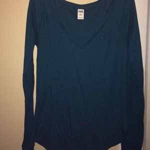 3 pink v neck thermals