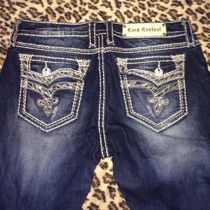 Rock revival boot cut denim.