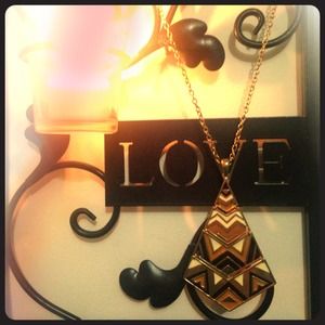 Aztec Print Necklace