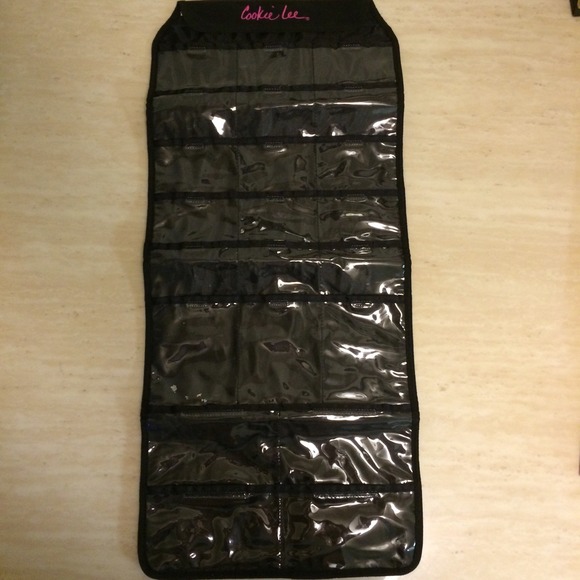 Cookie Lee double sided hanging jewelry holder