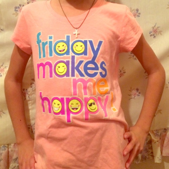 Friday makes me happy/ Monday makes me sad shirt