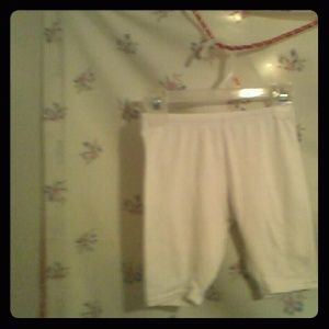 White under shorts