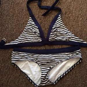 Banana Republic Stripe Bikini Set