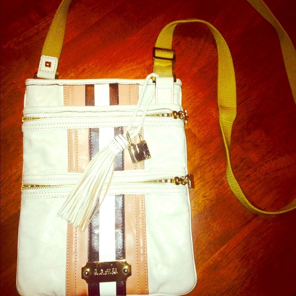 LAMB  Rhyme cross body tan/white/black