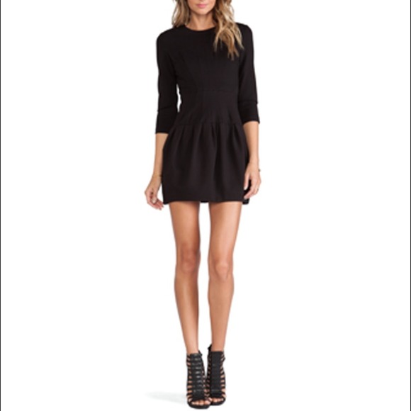 NWT Structured Little Black Mini Dress - Picture 3 of 4