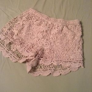 Crocheted Shorts.