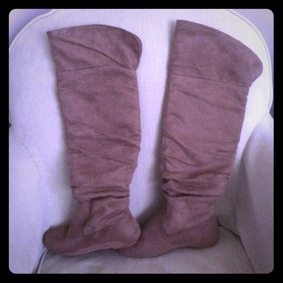 Charlotte Russe Boots - Thigh high suede boots